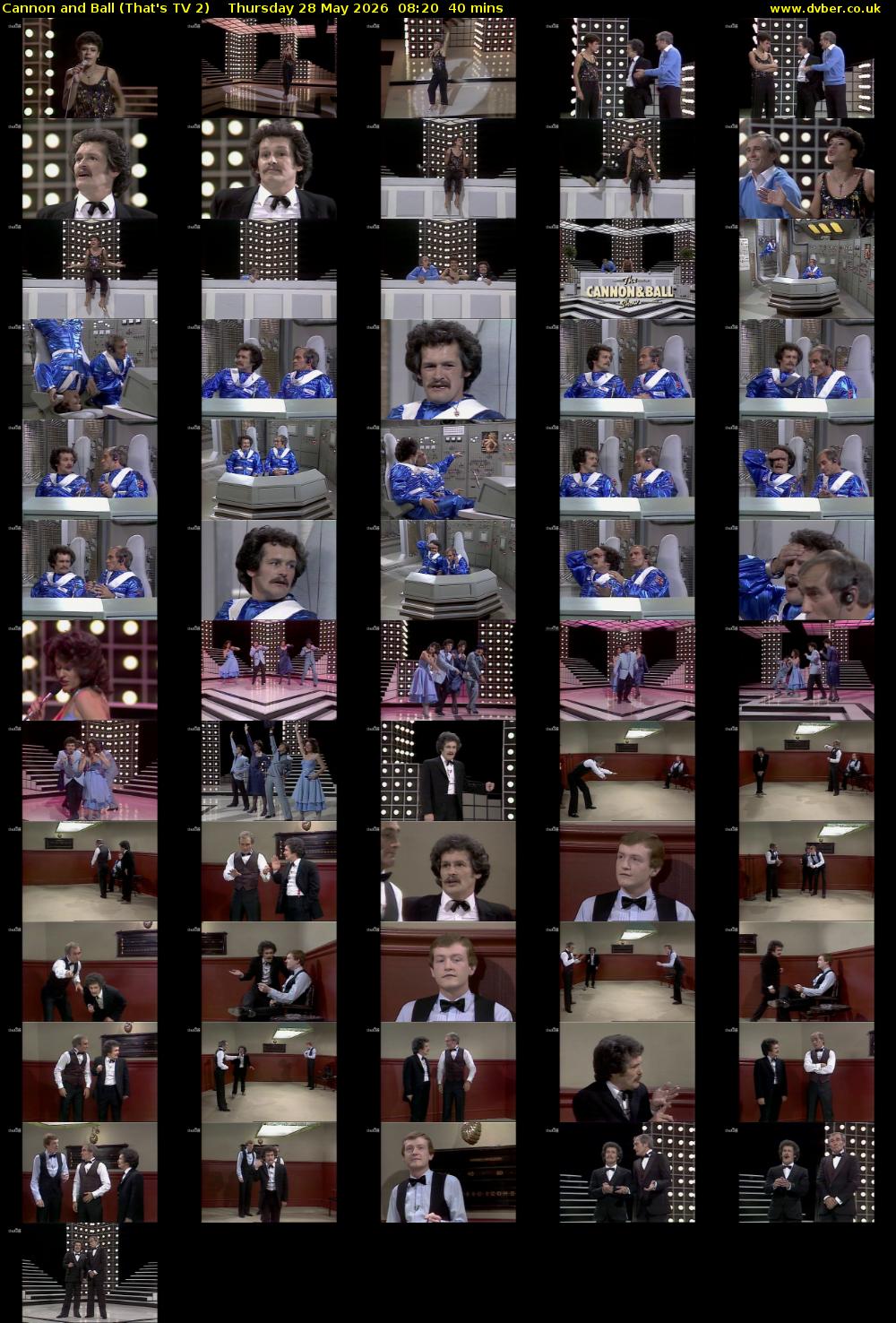 Cannon and Ball (That's TV 2) Thursday 28 May 2026 08:20 - 09:00