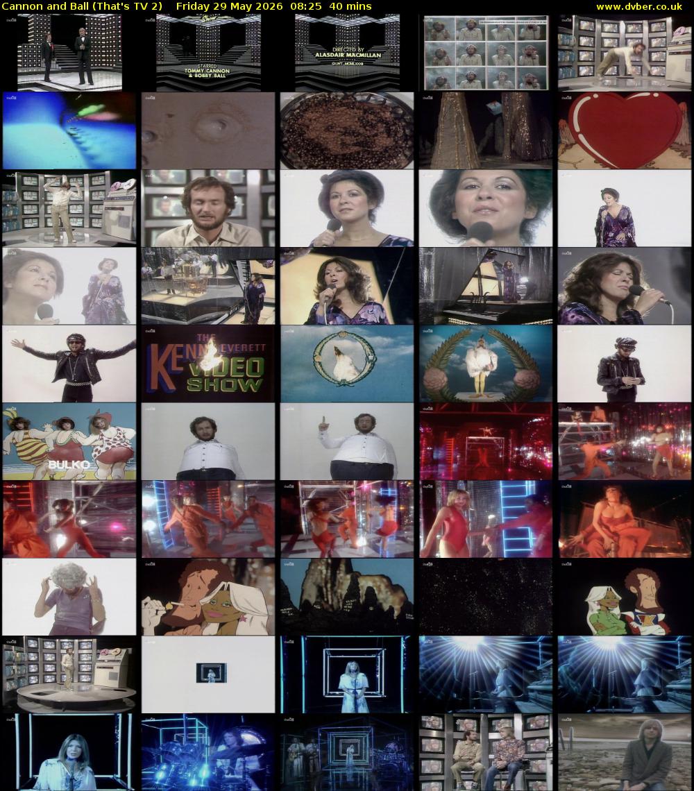 Cannon and Ball (That's TV 2) Friday 29 May 2026 08:25 - 09:05
