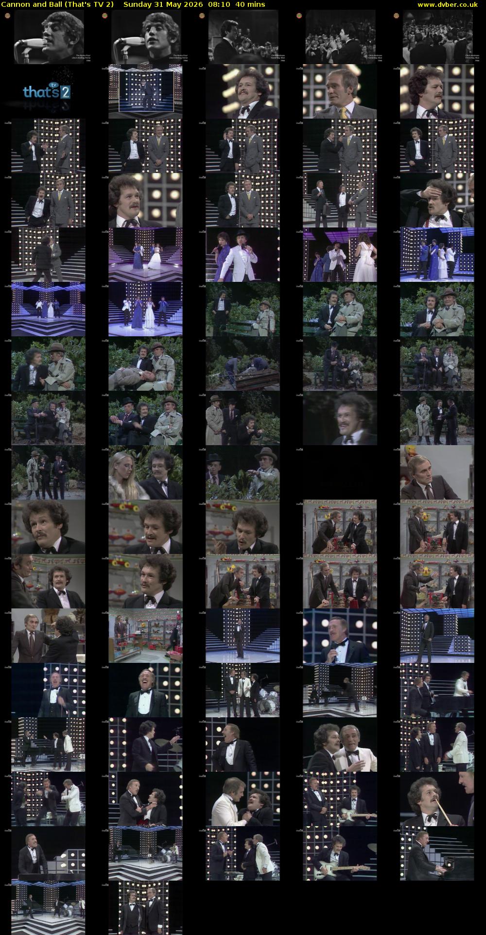 Cannon and Ball (That's TV 2) Sunday 31 May 2026 08:10 - 08:50