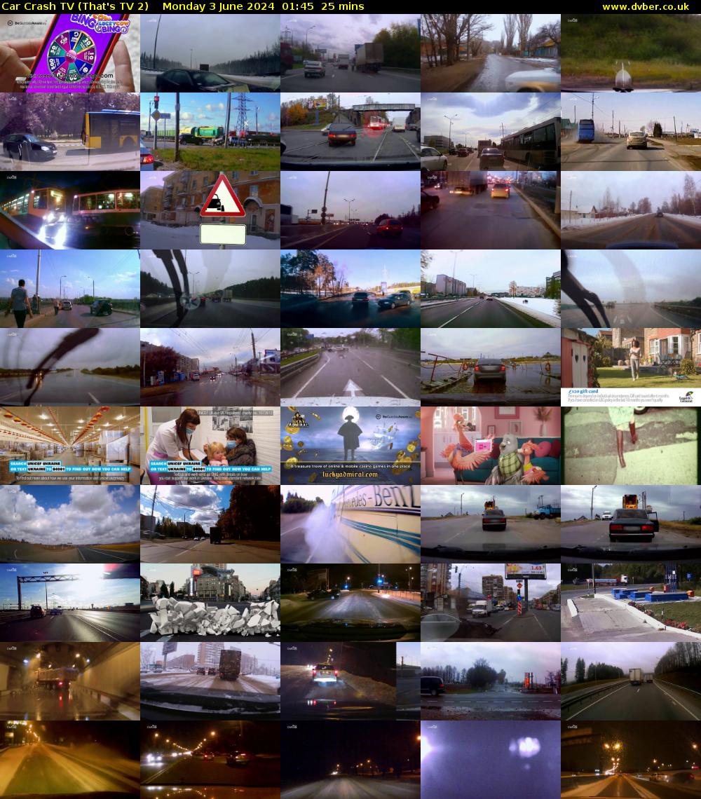 Car Crash TV (That's TV 2) Monday 3 June 2024 01:45 - 02:10