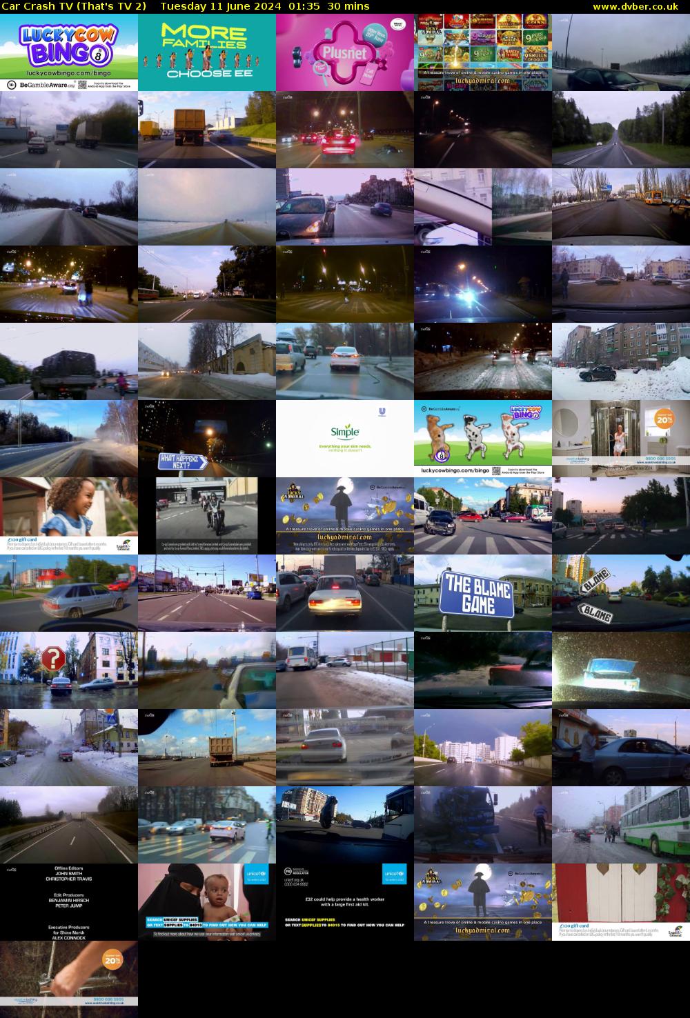 Car Crash TV (That's TV 2) Tuesday 11 June 2024 01:35 - 02:05