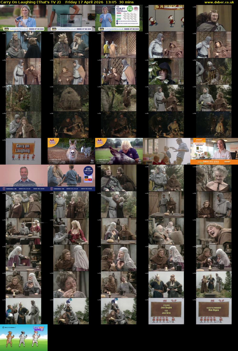 Carry On Laughing (That's TV 2) Friday 17 April 2026 13:05 - 13:35