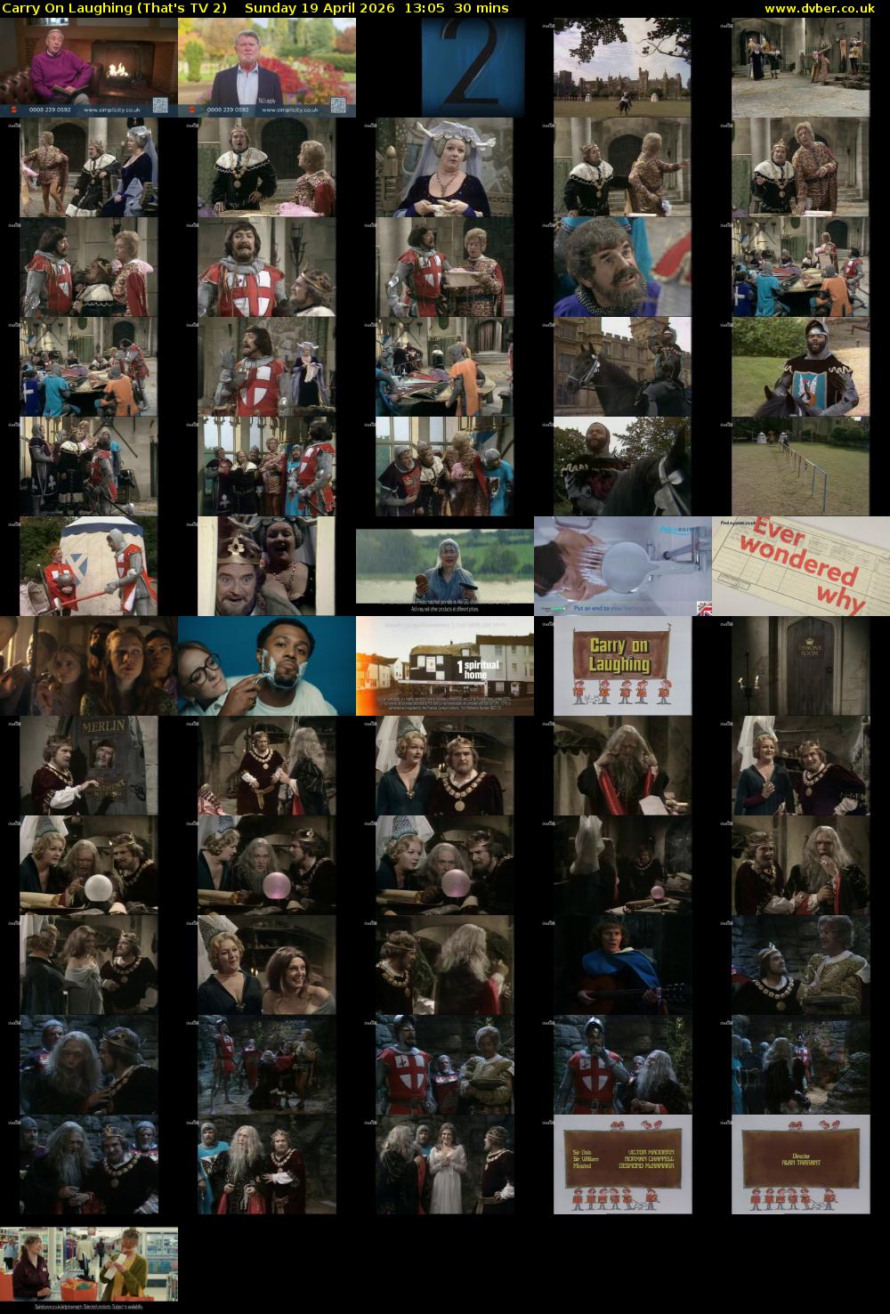 Carry On Laughing (That's TV 2) Sunday 19 April 2026 13:05 - 13:35