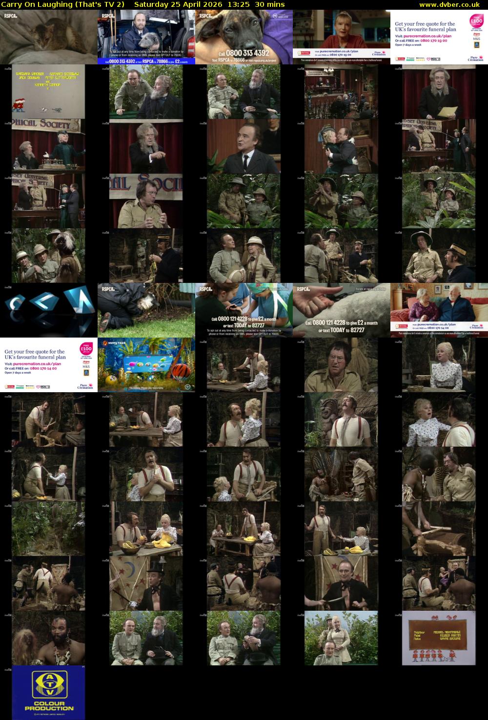 Carry On Laughing (That's TV 2) Saturday 25 April 2026 13:25 - 13:55
