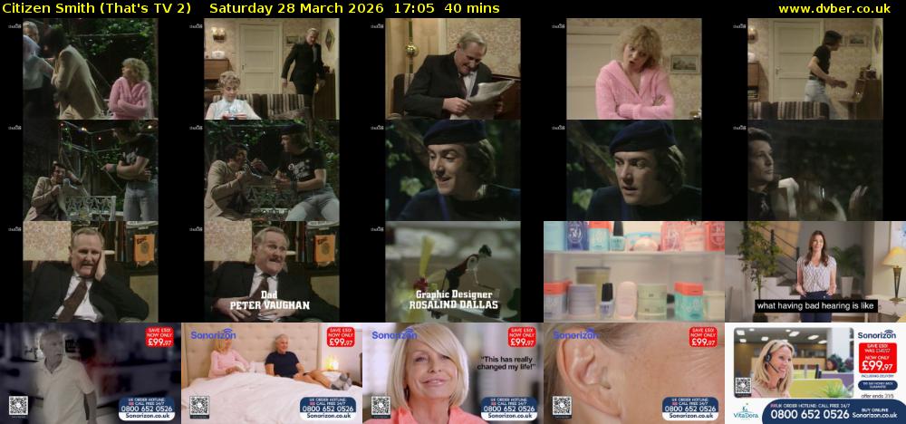 Citizen Smith (That's TV 2) Saturday 28 March 2026 17:05 - 17:45
