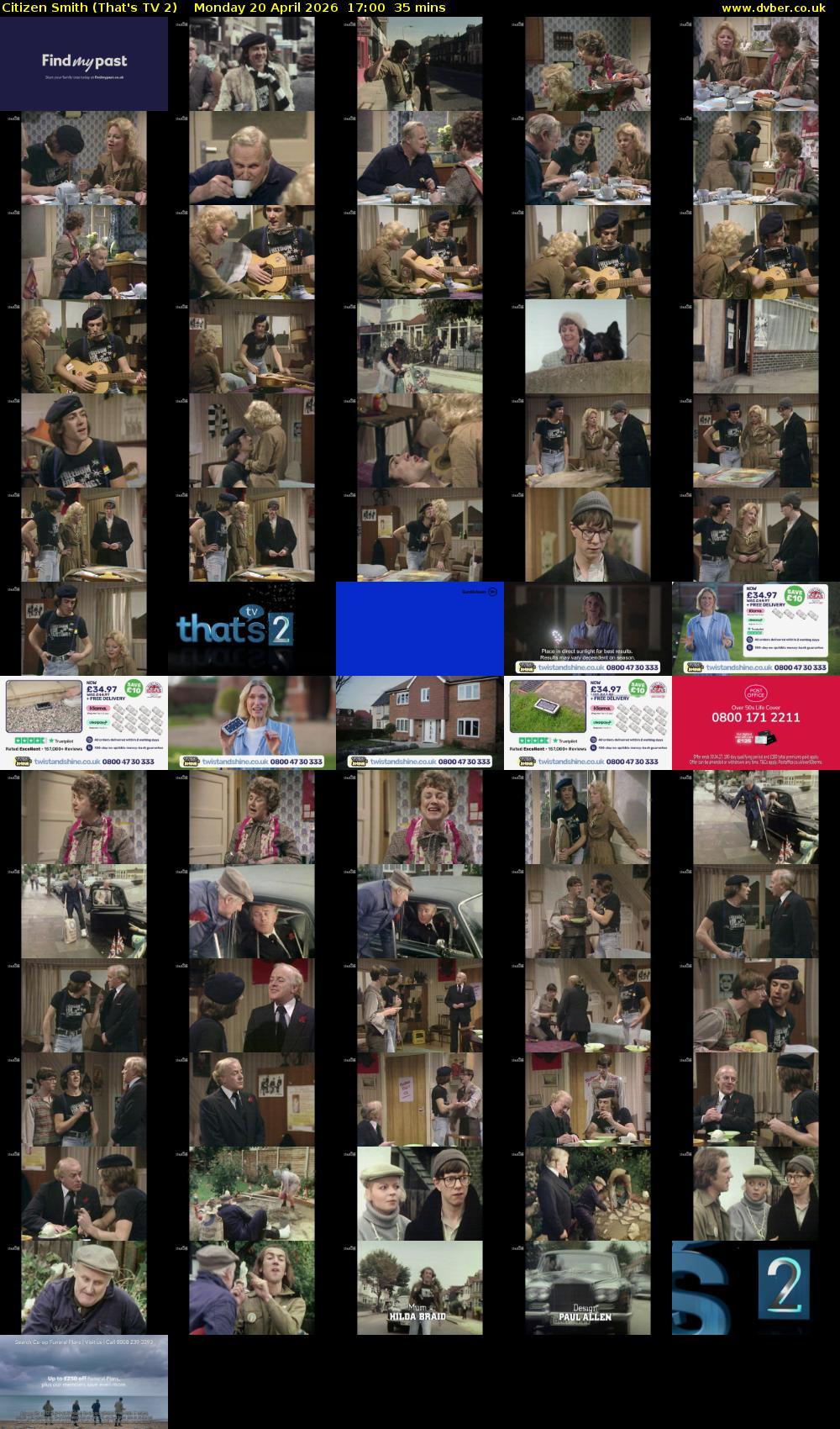 Citizen Smith (That's TV 2) Monday 20 April 2026 17:00 - 17:35