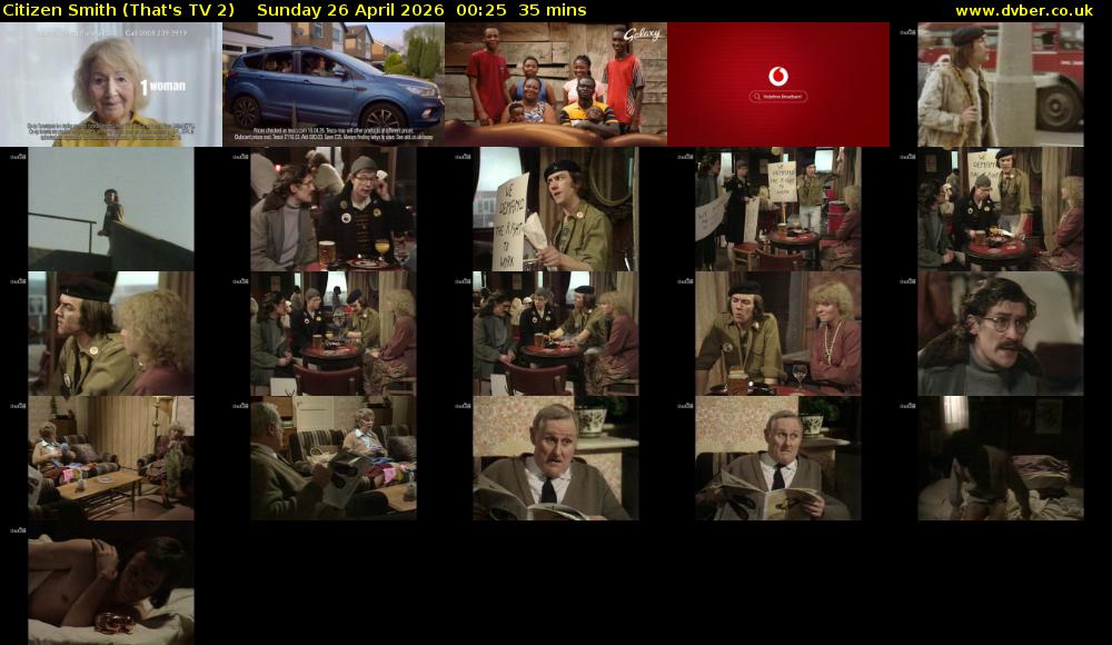 Citizen Smith (That's TV 2) Sunday 26 April 2026 00:25 - 01:00