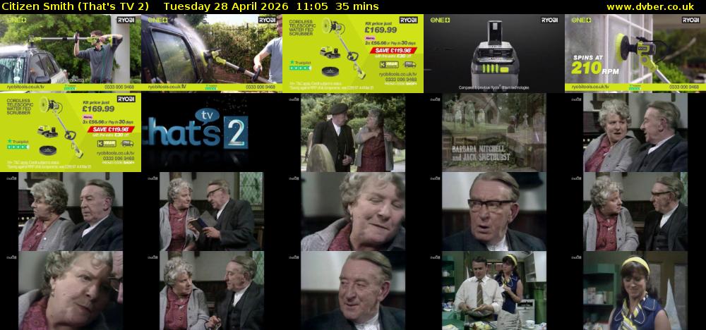 Citizen Smith (That's TV 2) Tuesday 28 April 2026 11:05 - 11:40