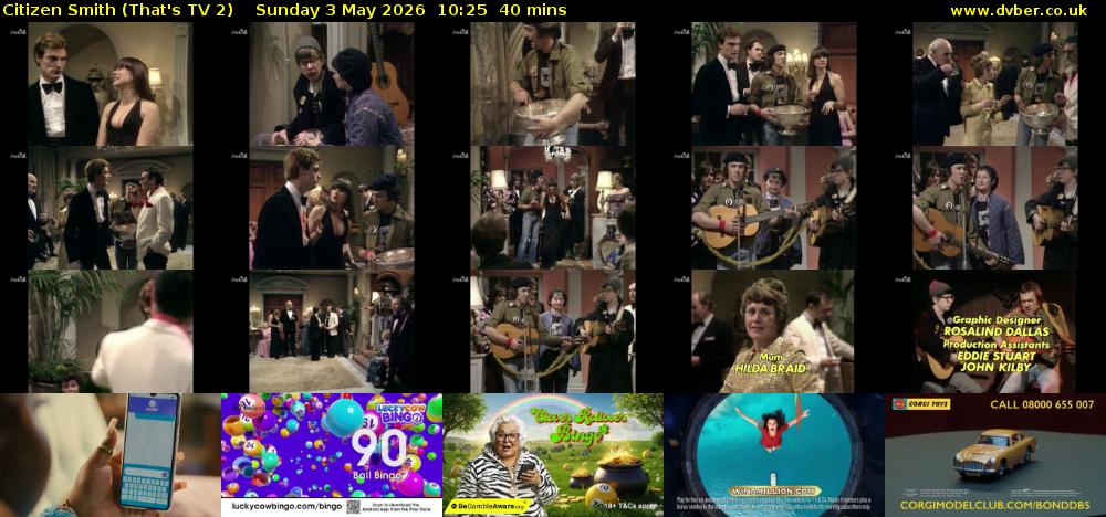 Citizen Smith (That's TV 2) Sunday 3 May 2026 10:25 - 11:05