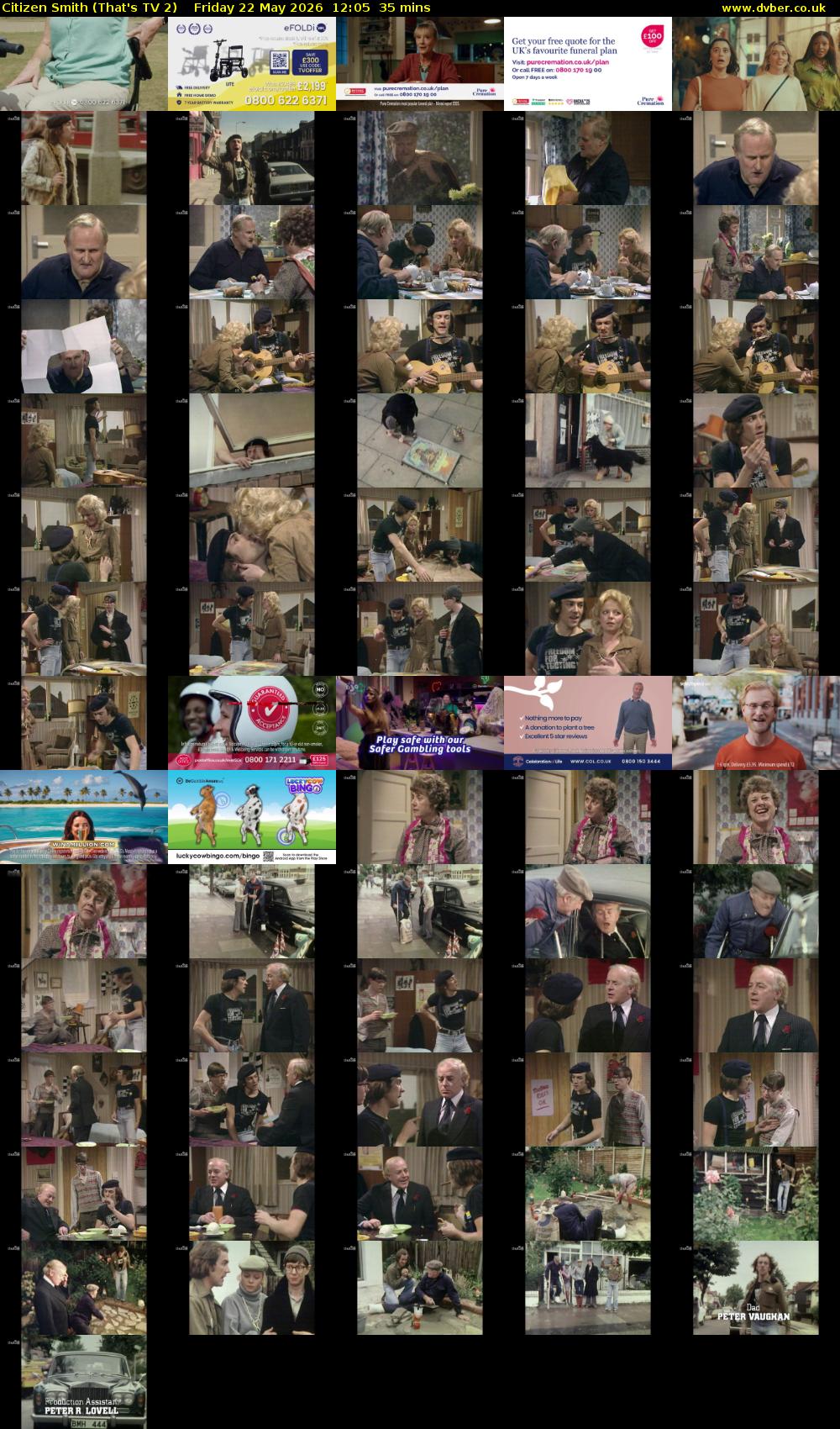 Citizen Smith (That's TV 2) Friday 22 May 2026 12:05 - 12:40