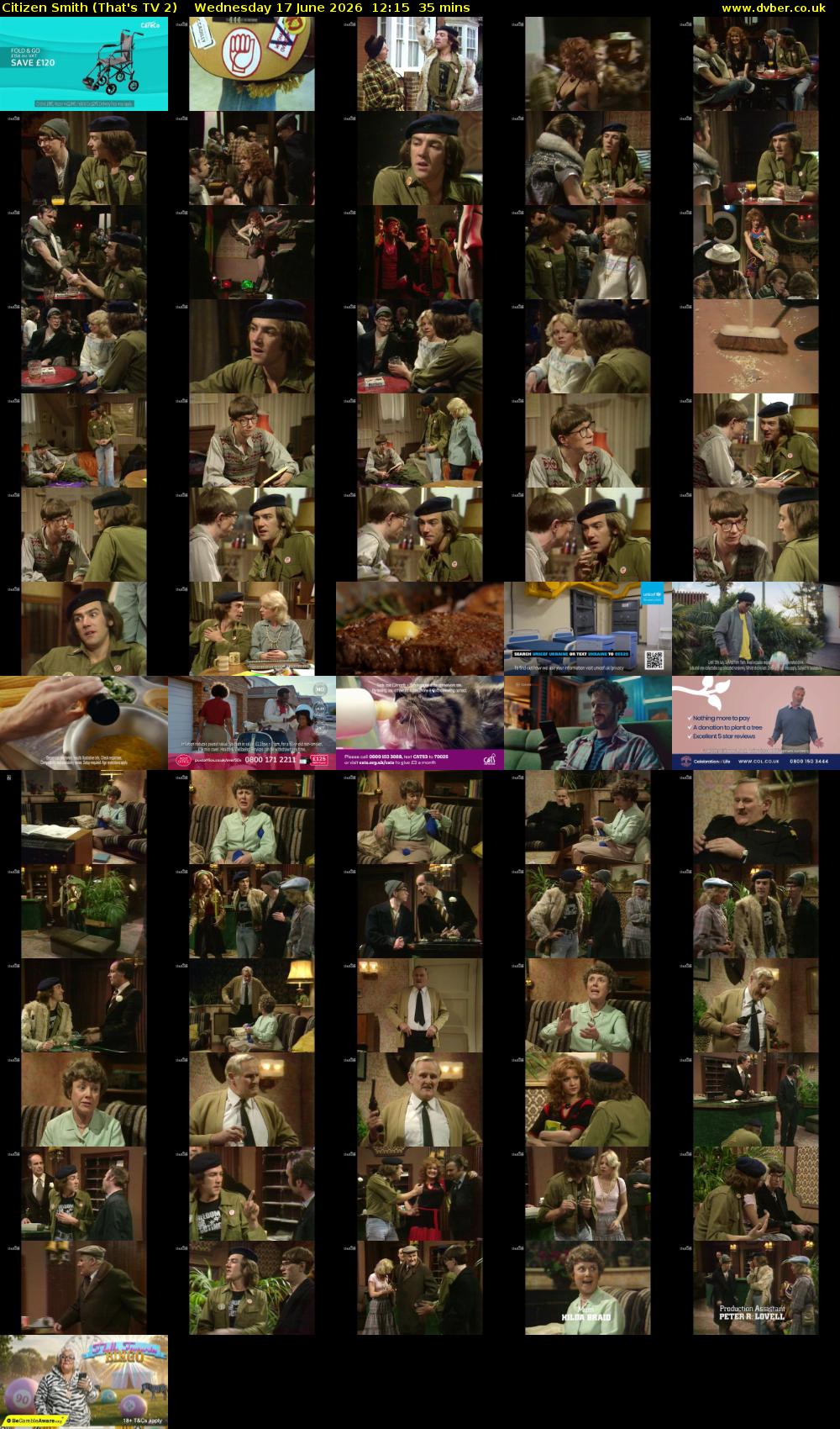 Citizen Smith (That's TV 2) Wednesday 17 June 2026 12:15 - 12:50