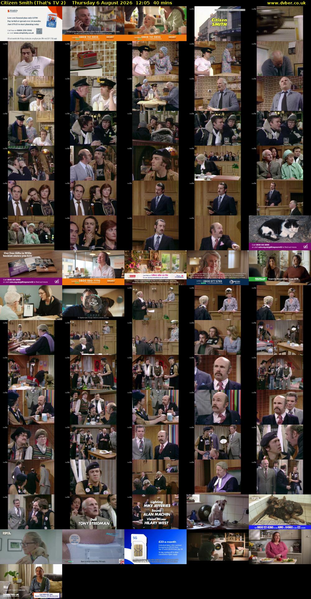 Citizen Smith (That's TV 2) Thursday 6 August 2026 12:05 - 12:45
