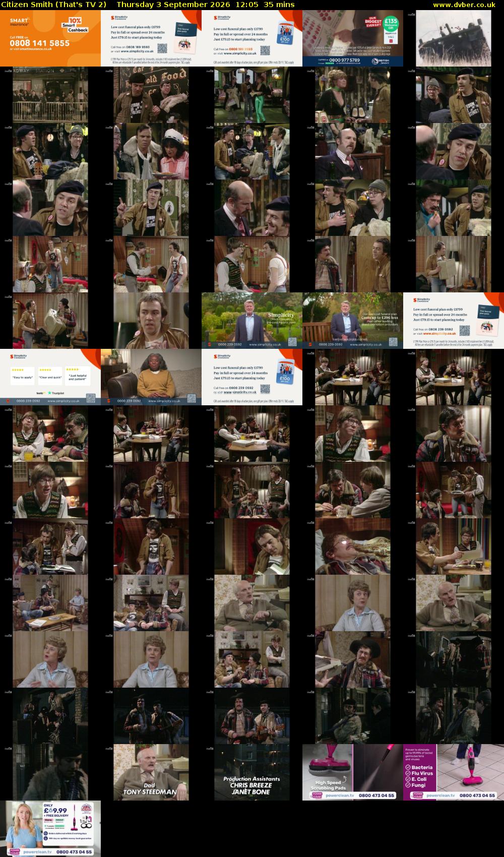 Citizen Smith (That's TV 2) Thursday 3 September 2026 12:05 - 12:40