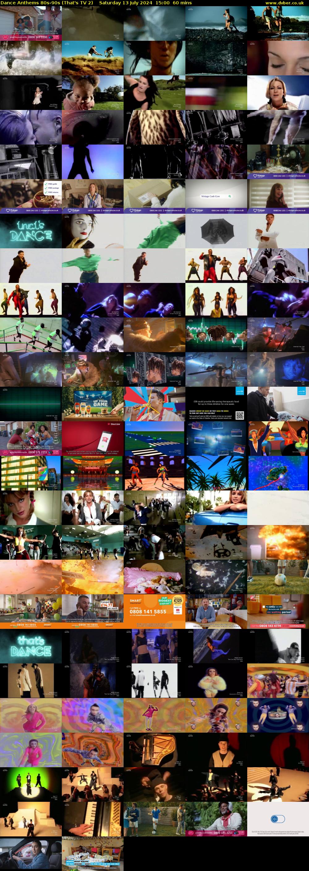 Dance Anthems 80s-90s (That's TV 2) Saturday 13 July 2024 15:00 - 16:00