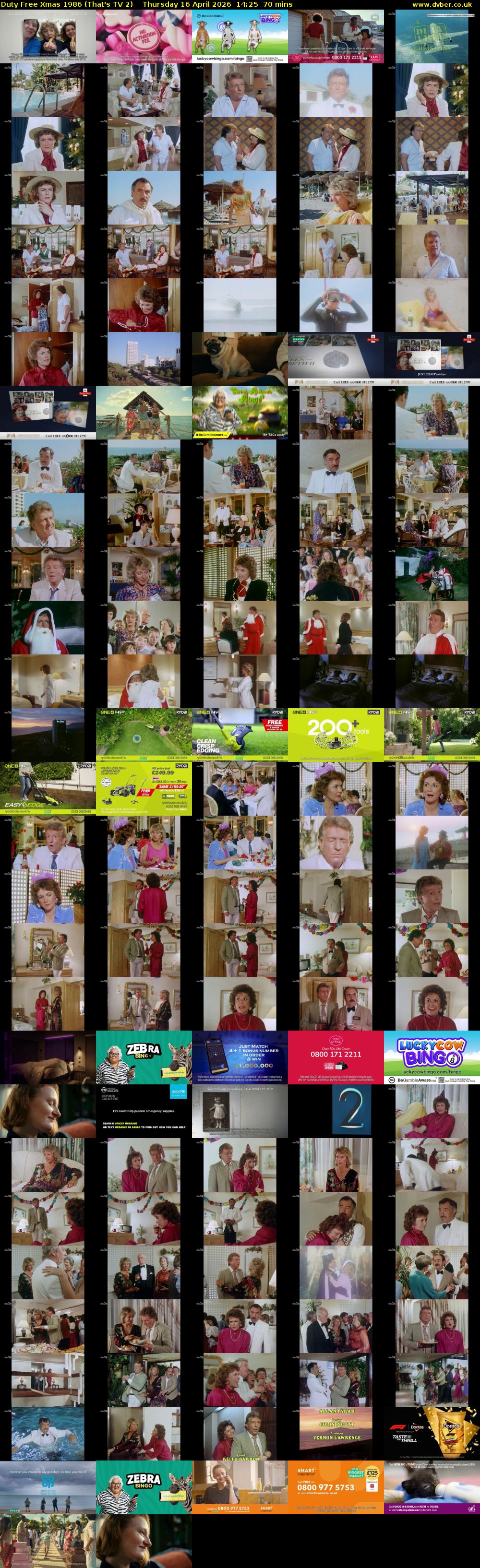 Duty Free Xmas 1986 (That's TV 2) Thursday 16 April 2026 14:25 - 15:35