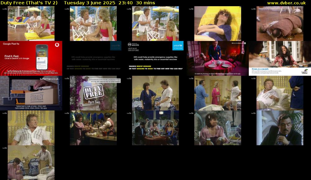 Duty Free (That's TV 2) Tuesday 3 June 2025 23:40 - 00:10