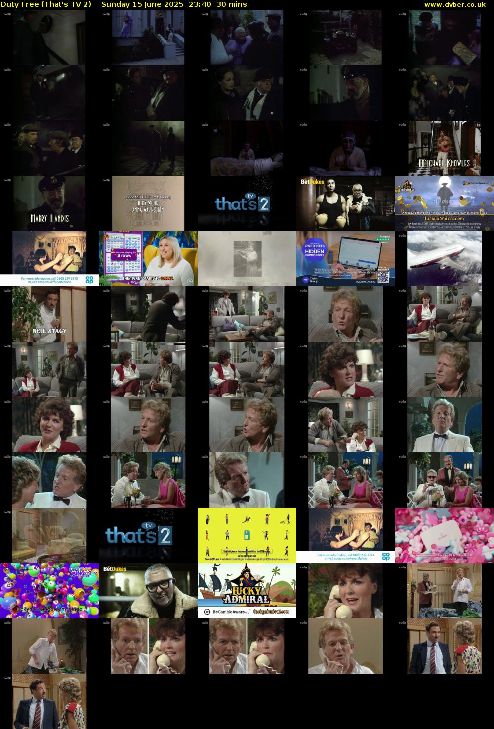 Duty Free (That's TV 2) Sunday 15 June 2025 23:40 - 00:10