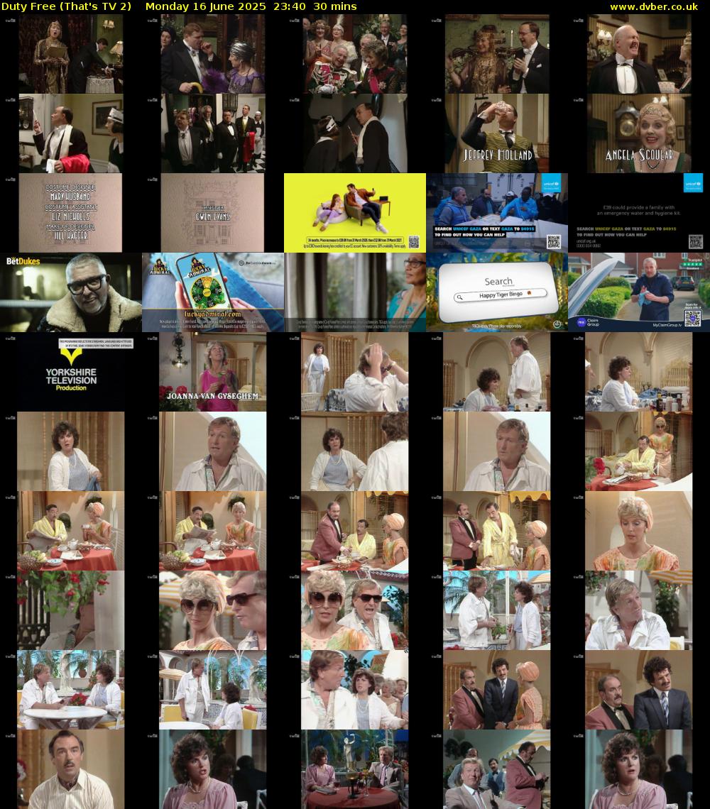 Duty Free (That's TV 2) Monday 16 June 2025 23:40 - 00:10