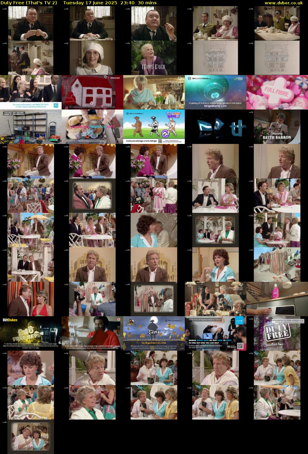 Duty Free (That's TV 2) Tuesday 17 June 2025 23:40 - 00:10
