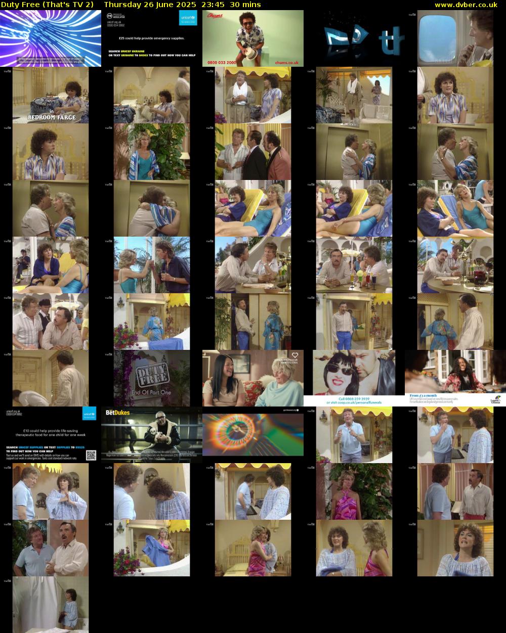 Duty Free (That's TV 2) Thursday 26 June 2025 23:45 - 00:15