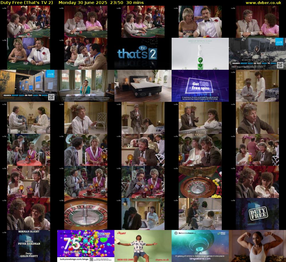 Duty Free (That's TV 2) Monday 30 June 2025 23:50 - 00:20