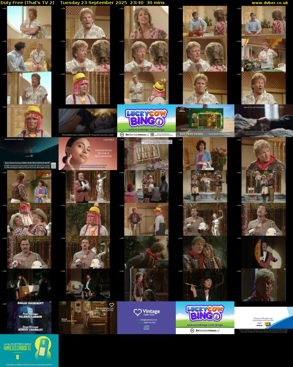 Duty Free (That's TV 2) Tuesday 23 September 2025 23:40 - 00:10