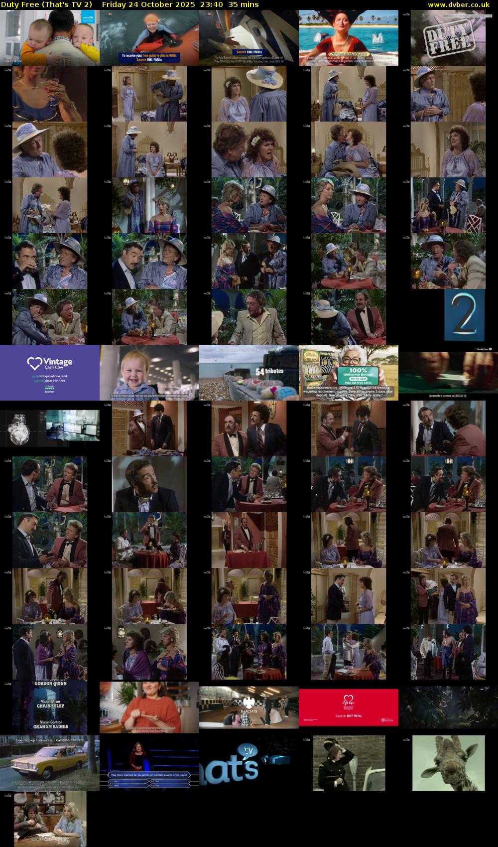 Duty Free (That's TV 2) Friday 24 October 2025 23:40 - 00:15