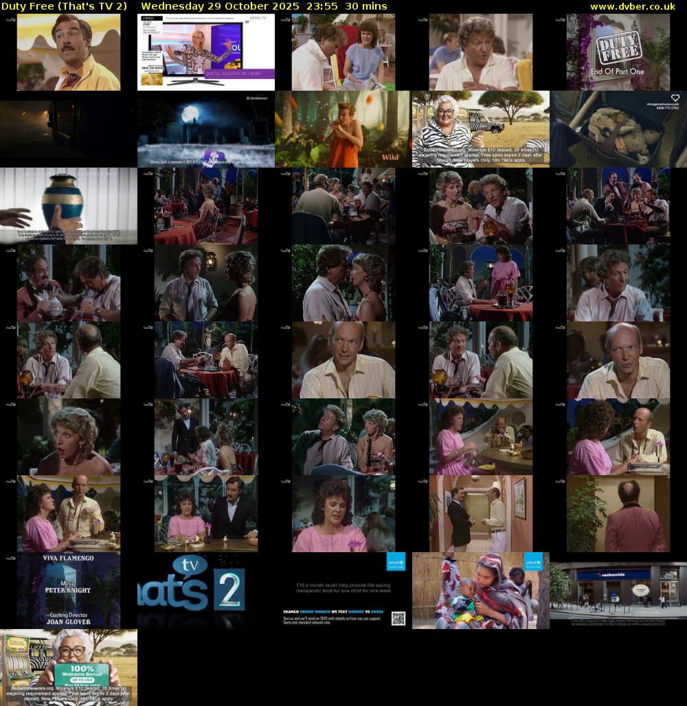 Duty Free (That's TV 2) Wednesday 29 October 2025 23:55 - 00:25