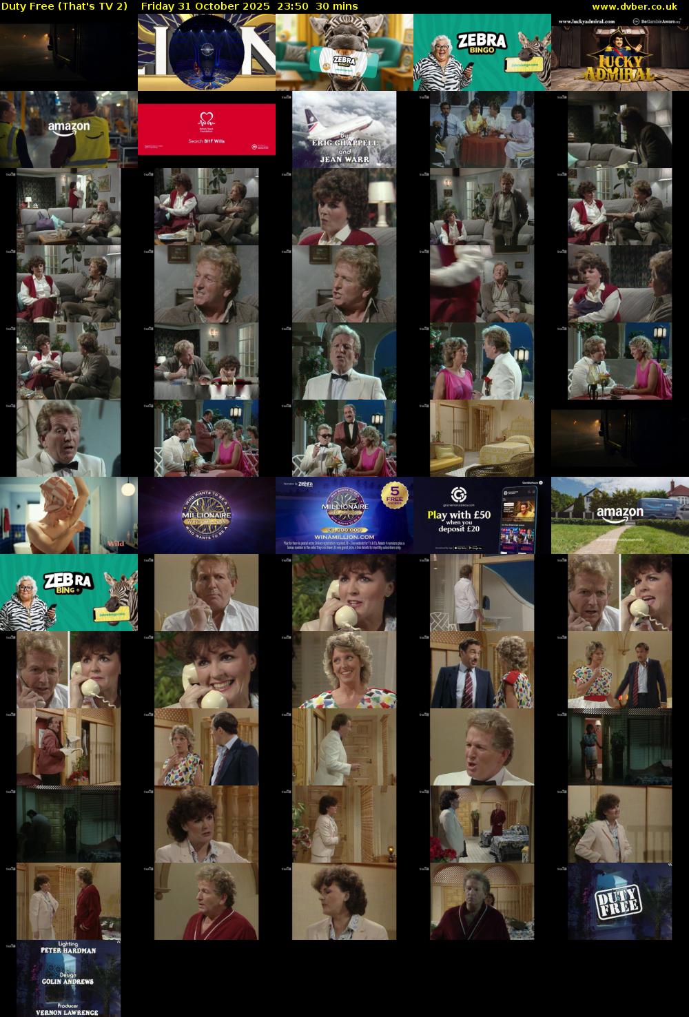 Duty Free (That's TV 2) Friday 31 October 2025 23:50 - 00:20