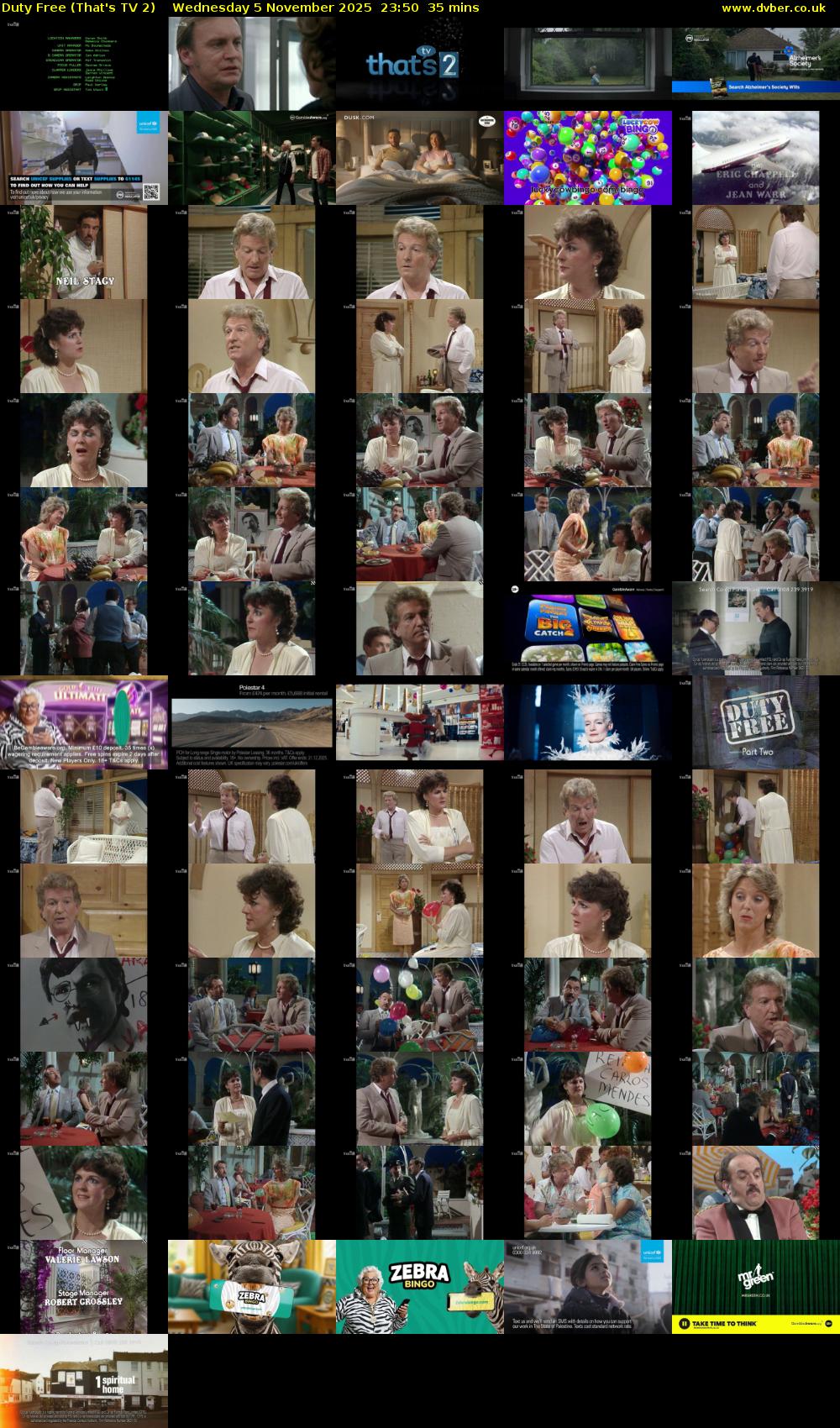 Duty Free (That's TV 2) Wednesday 5 November 2025 23:50 - 00:25