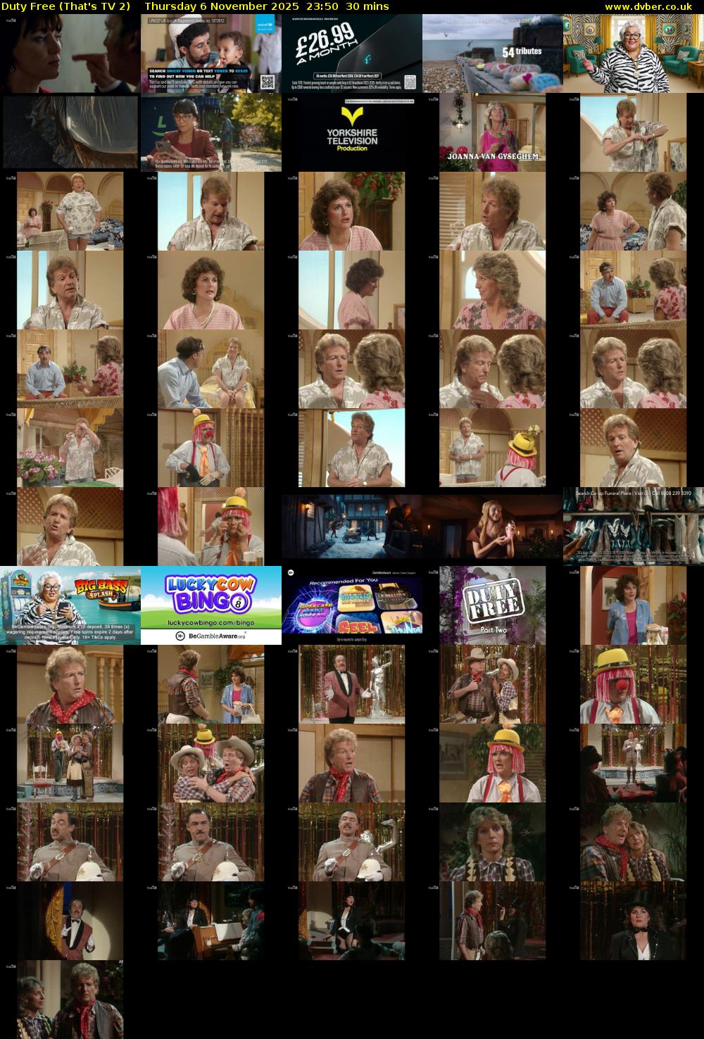 Duty Free (That's TV 2) Thursday 6 November 2025 23:50 - 00:20