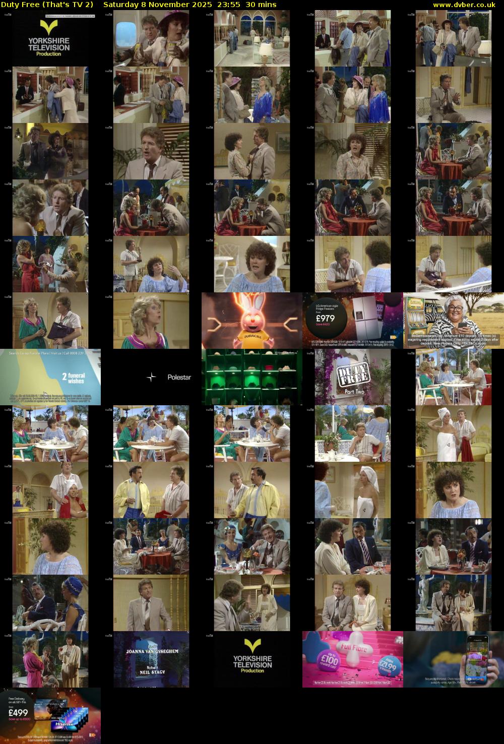 Duty Free (That's TV 2) Saturday 8 November 2025 23:55 - 00:25