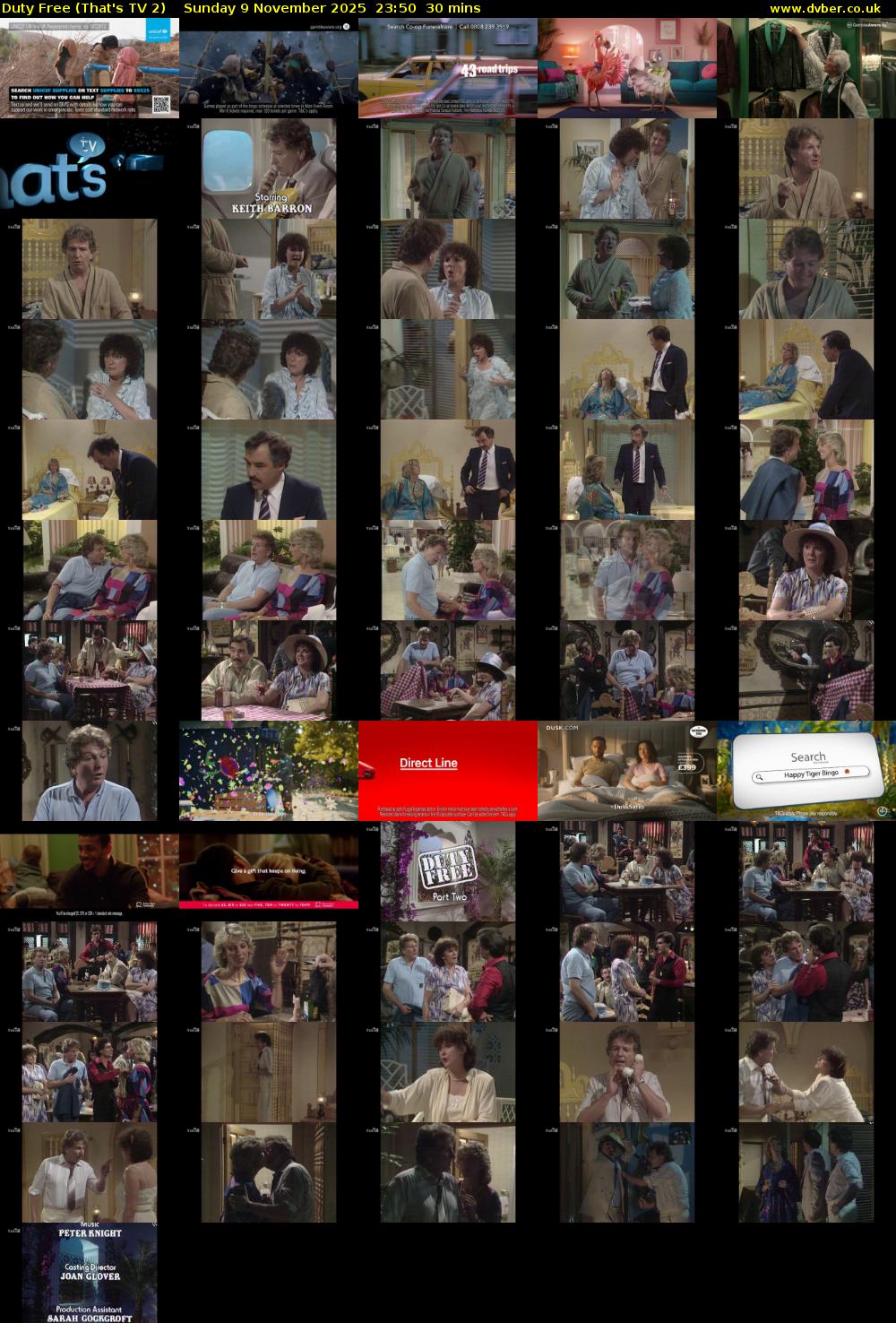 Duty Free (That's TV 2) Sunday 9 November 2025 23:50 - 00:20