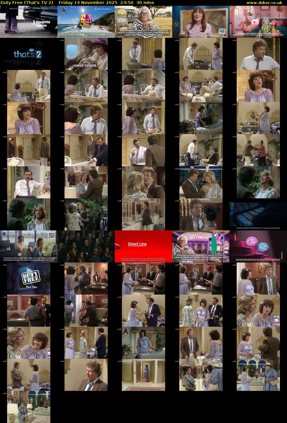 Duty Free (That's TV 2) Friday 14 November 2025 23:50 - 00:20
