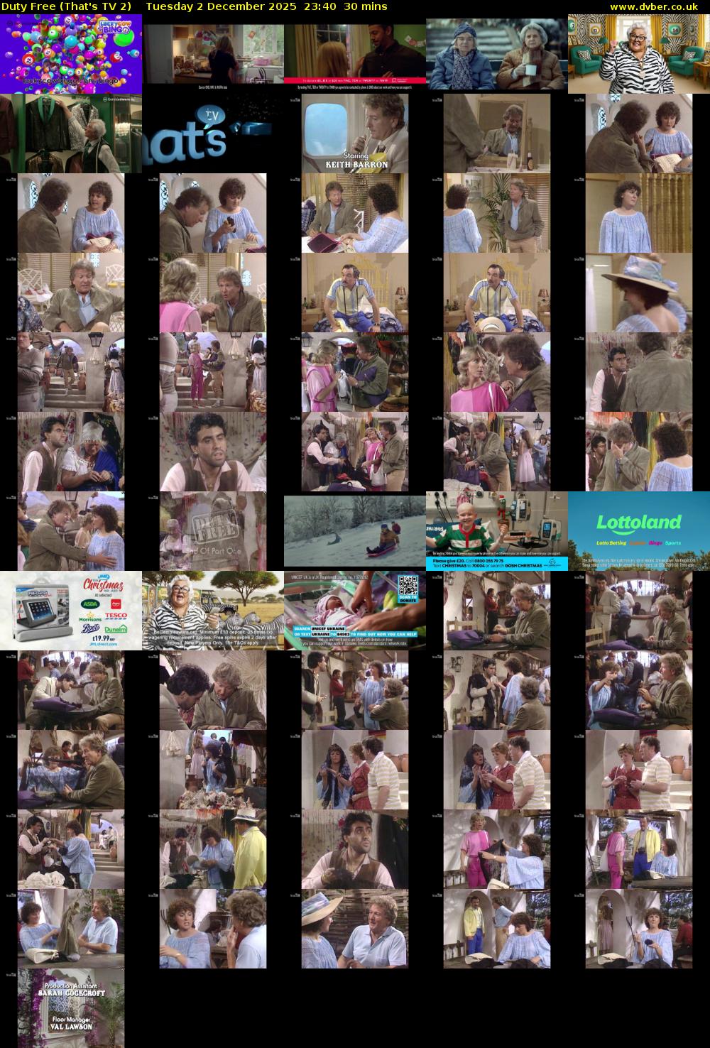 Duty Free (That's TV 2) Tuesday 2 December 2025 23:40 - 00:10