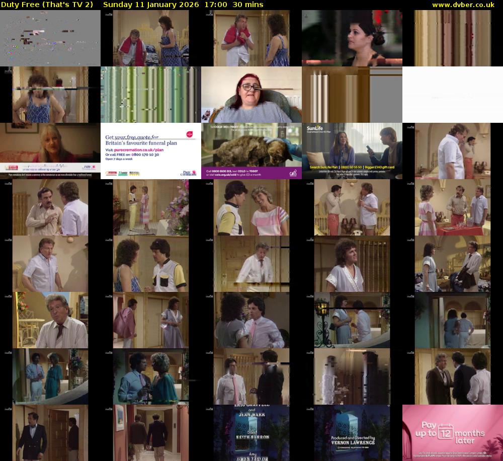 Duty Free (That's TV 2) Sunday 11 January 2026 17:00 - 17:30