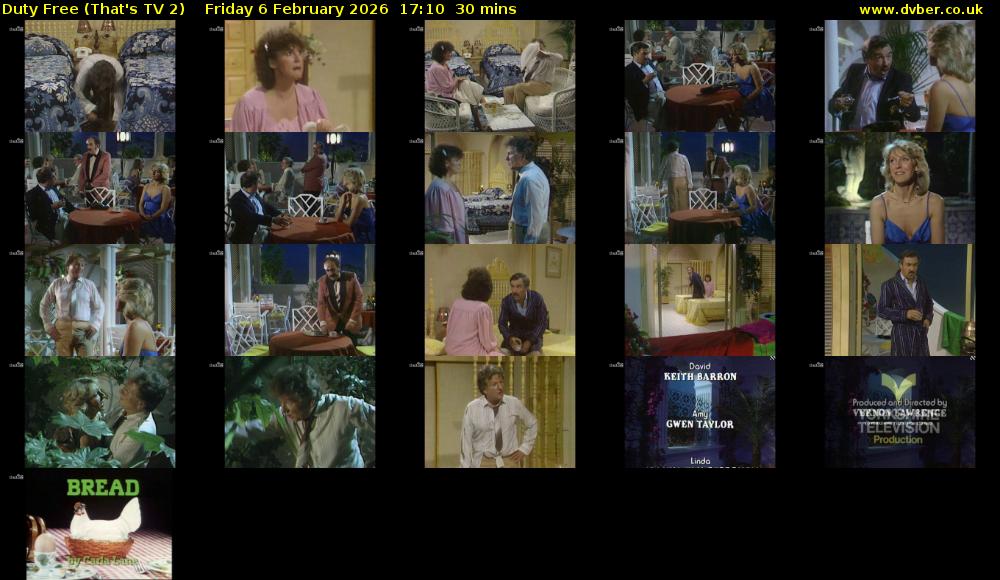 Duty Free (That's TV 2) Friday 6 February 2026 17:10 - 17:40