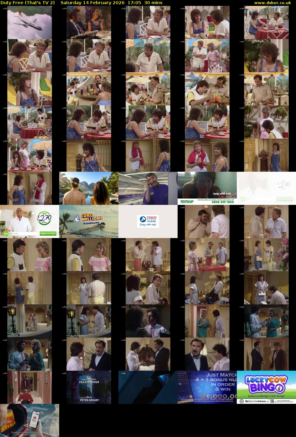 Duty Free (That's TV 2) Saturday 14 February 2026 17:05 - 17:35