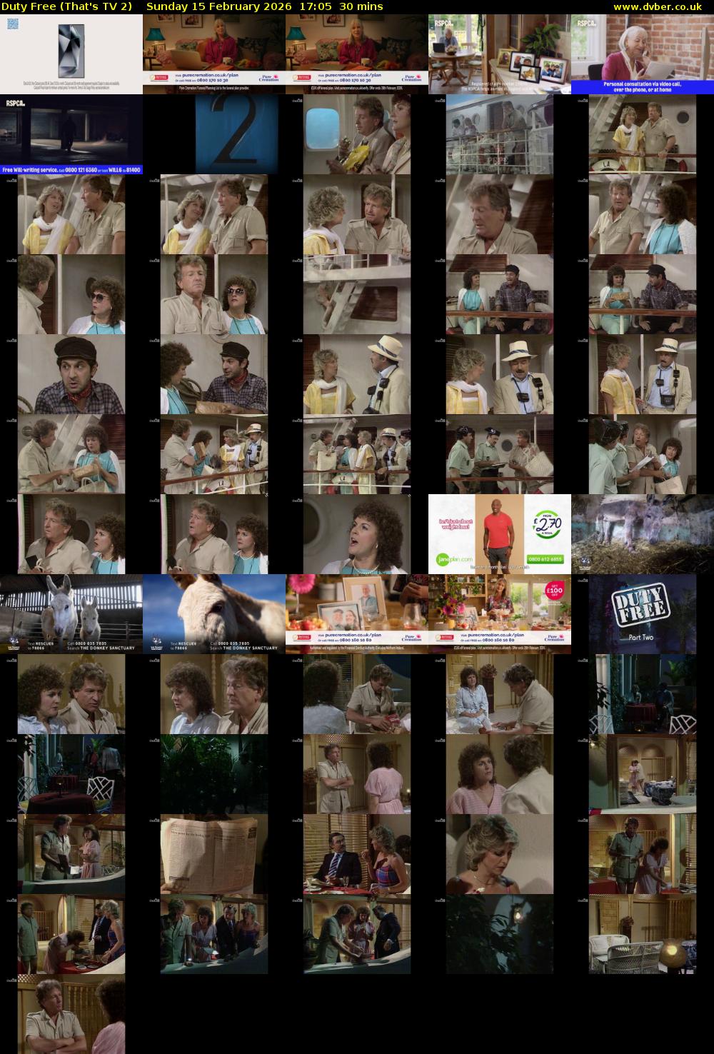 Duty Free (That's TV 2) Sunday 15 February 2026 17:05 - 17:35