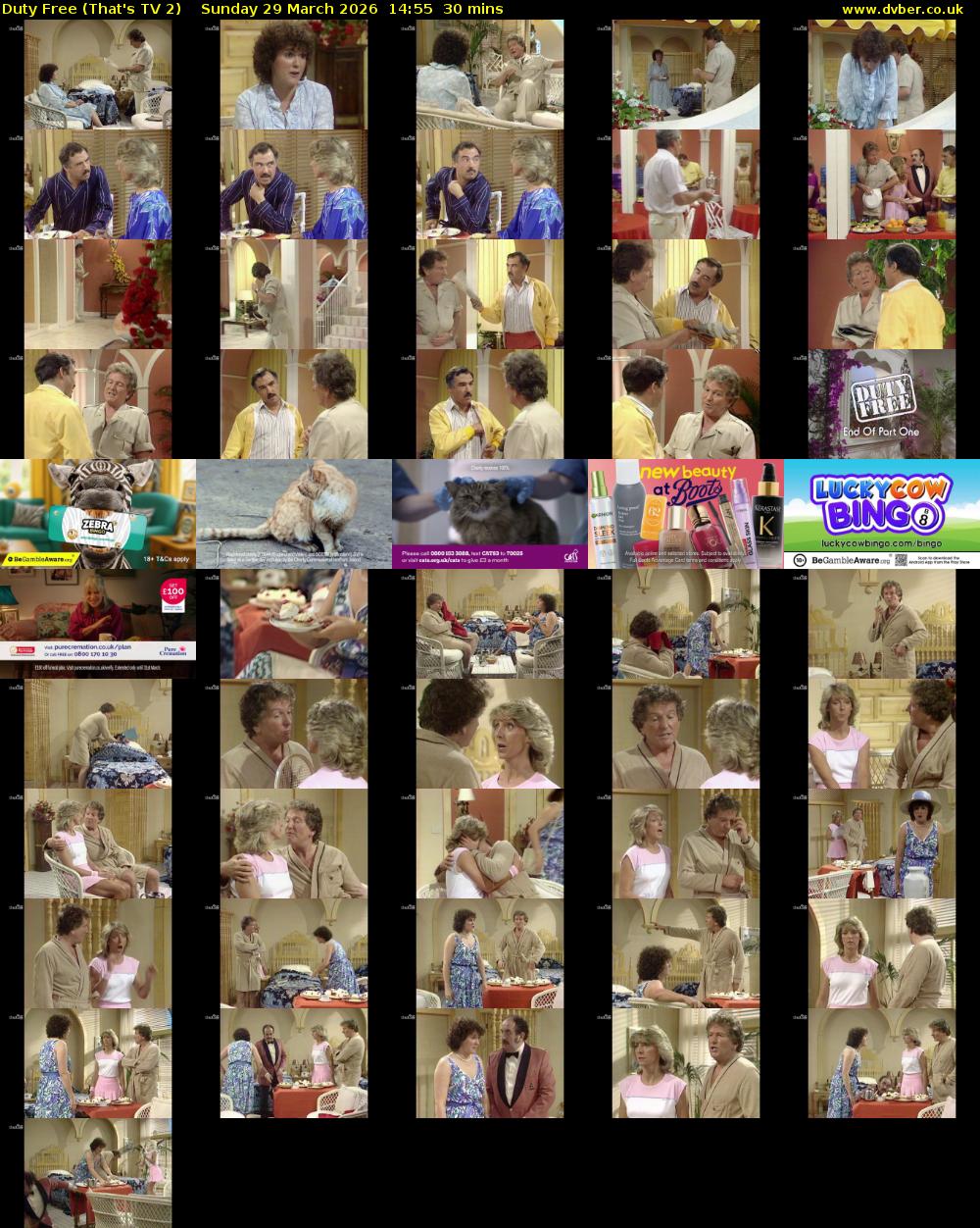 Duty Free (That's TV 2) Sunday 29 March 2026 14:55 - 15:25