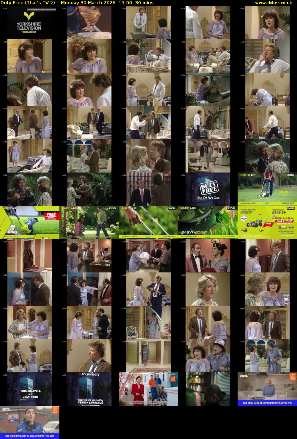 Duty Free (That's TV 2) Monday 30 March 2026 15:00 - 15:30