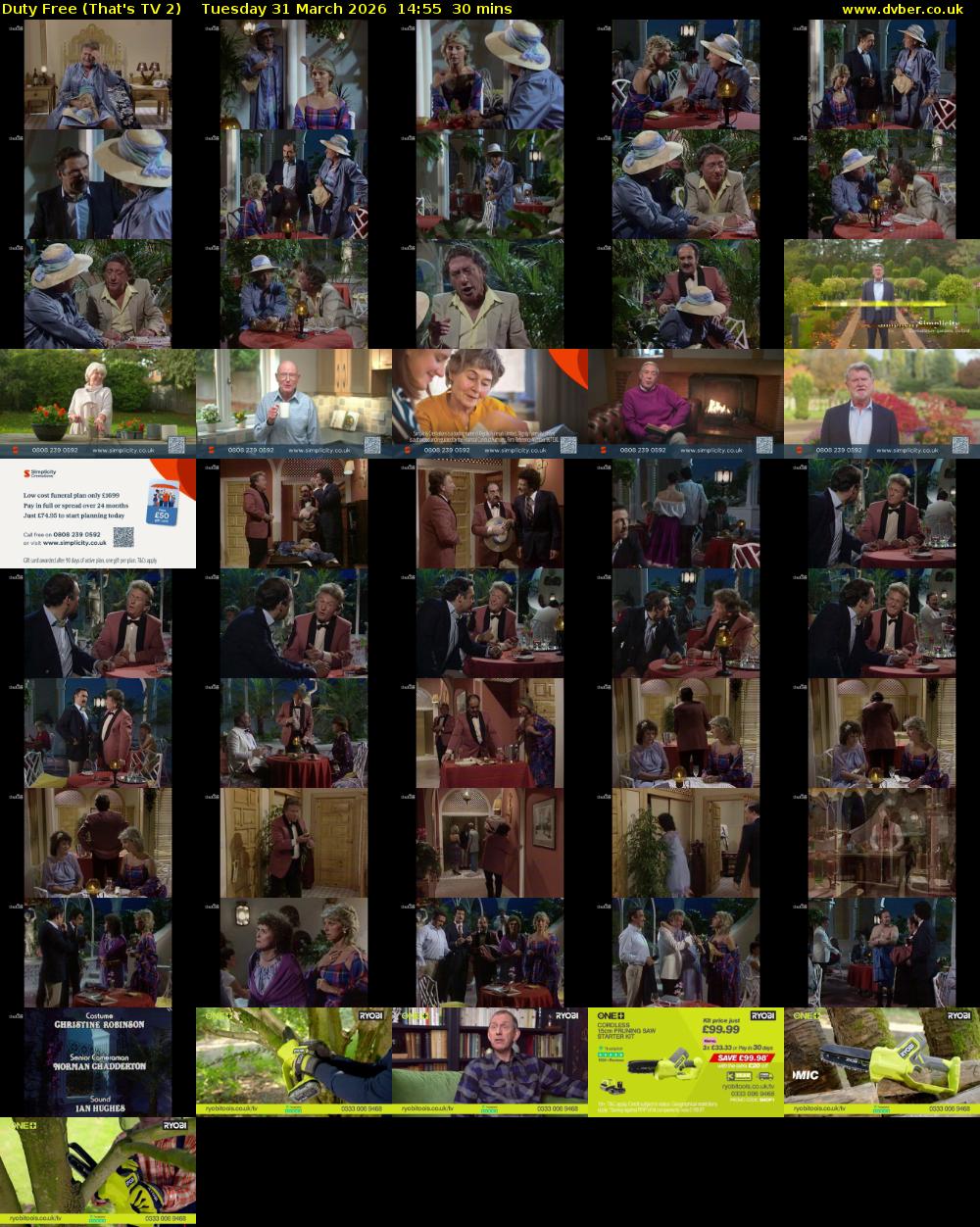 Duty Free (That's TV 2) Tuesday 31 March 2026 14:55 - 15:25