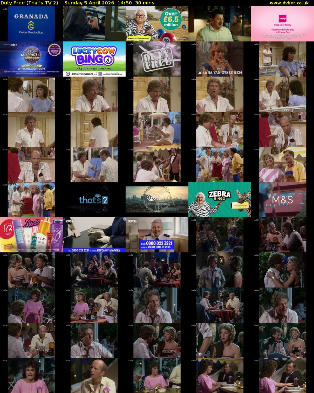 Duty Free (That's TV 2) Sunday 5 April 2026 14:50 - 15:20