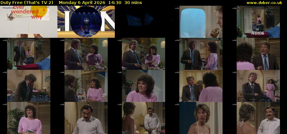 Duty Free (That's TV 2) Monday 6 April 2026 14:30 - 15:00