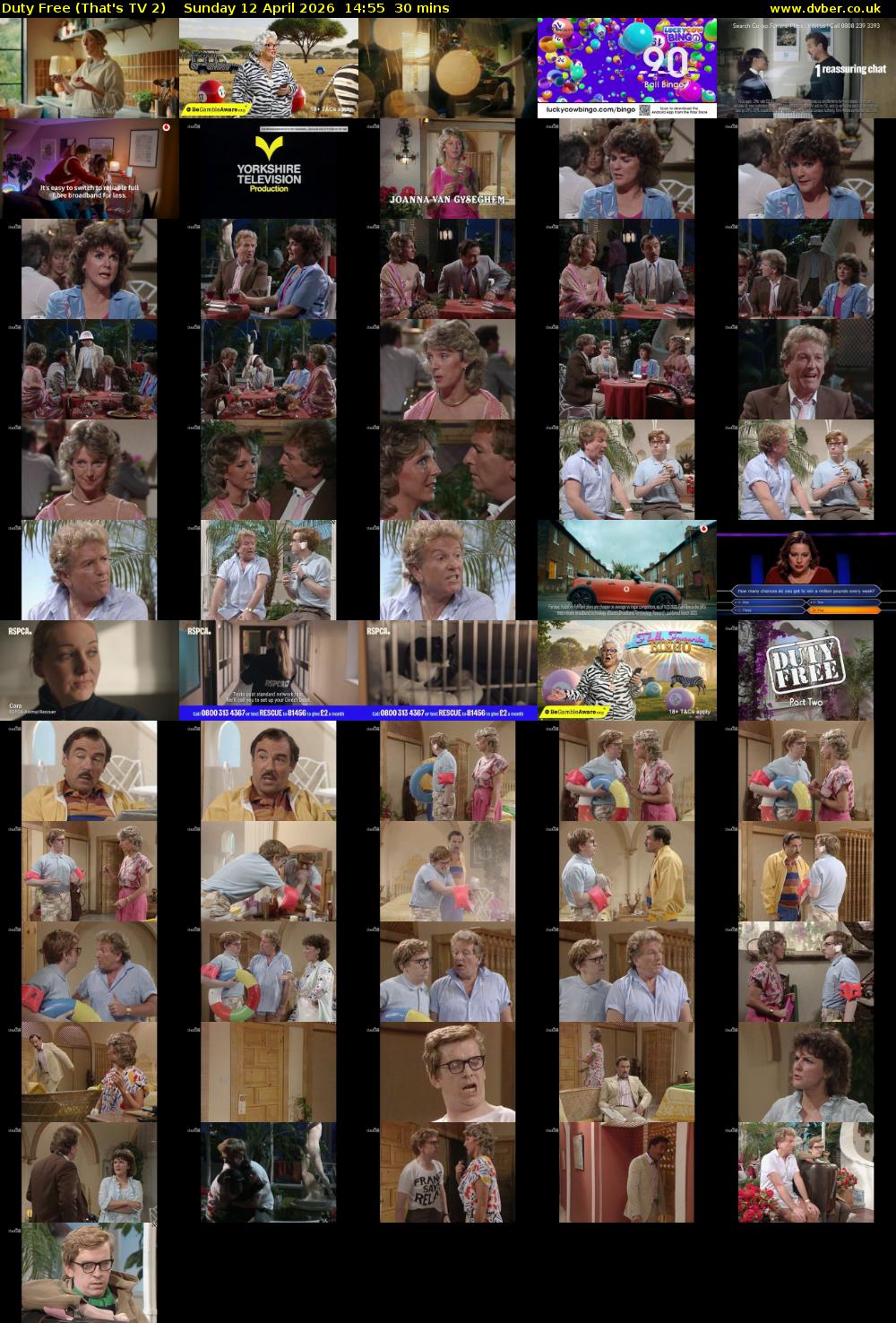 Duty Free (That's TV 2) Sunday 12 April 2026 14:55 - 15:25