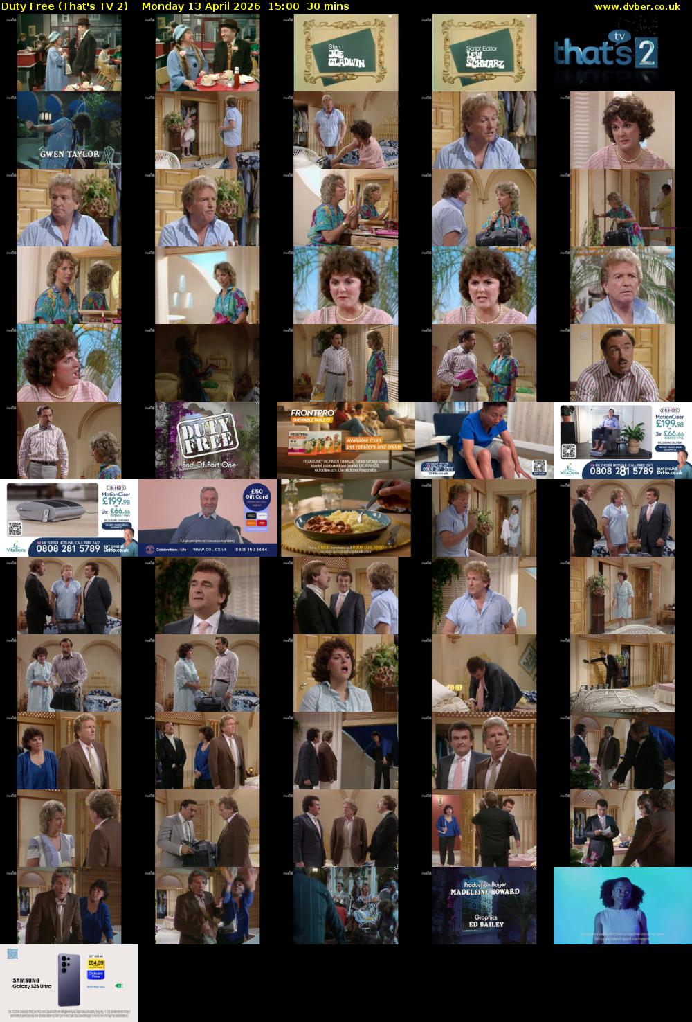 Duty Free (That's TV 2) Monday 13 April 2026 15:00 - 15:30