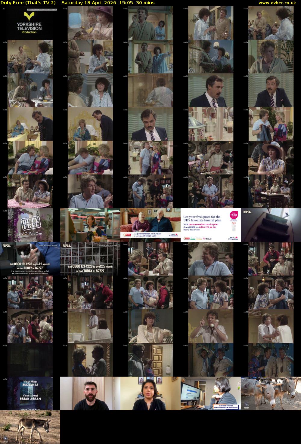 Duty Free (That's TV 2) Saturday 18 April 2026 15:05 - 15:35