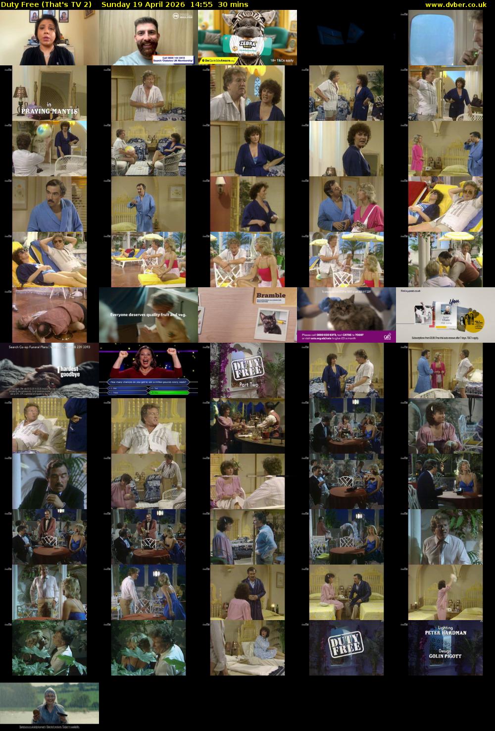 Duty Free (That's TV 2) Sunday 19 April 2026 14:55 - 15:25