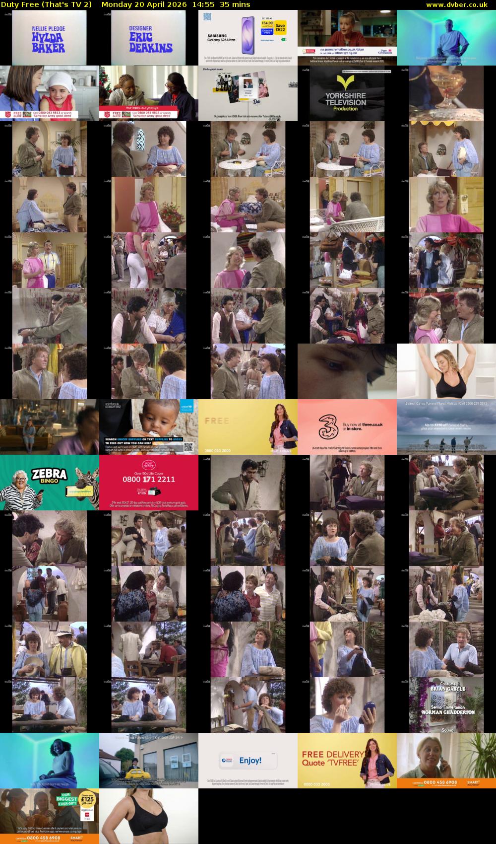 Duty Free (That's TV 2) Monday 20 April 2026 14:55 - 15:30