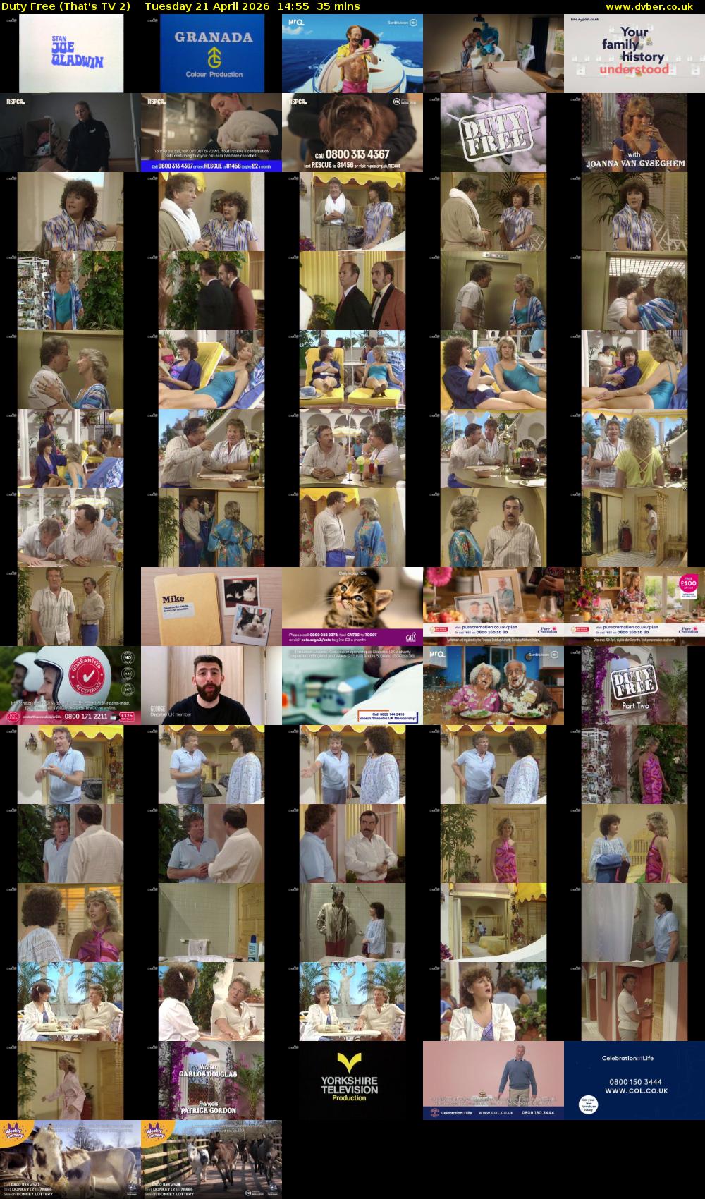 Duty Free (That's TV 2) Tuesday 21 April 2026 14:55 - 15:30